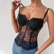 Sultry Sexy Lace Women's Vest