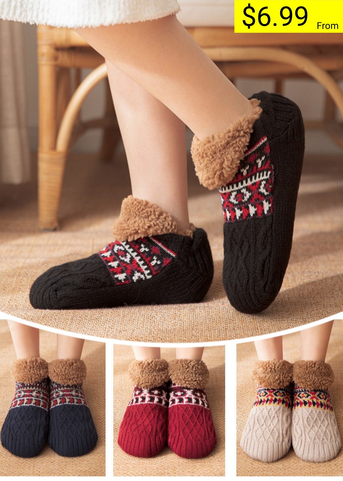 Non-Slip Winter Warm Socks Thick And Warm Winter Home Carpet Socks