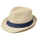 Men Breathable Straw Hat Sun Protection Handmade Hat With Band