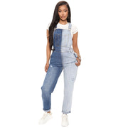 Holiday Patchwork Denim Casual Jumpsuit with Spaghetti Straps Sexy and Elegant Rompers
