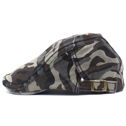 Unisex Flat Cap Camouflage Casual Adjustable Berets Hat
