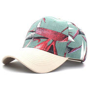 Unisex Casual Floral Print Cotton Outdoor Sports Casual Baseball Cap