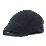 Unisex Flat Cap Cabbie Driving Embroidery Adjustable Berets Hat