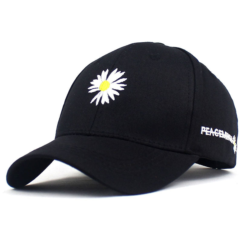 Unisex Casual Floral Embroidered Cotton Outdoor Sports Baseball Cap