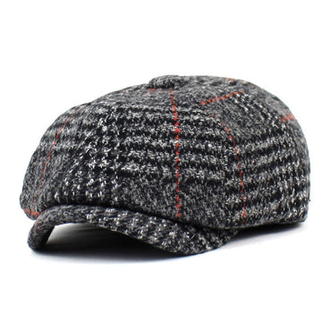 Women's Wool Tweed Newsboy Hat