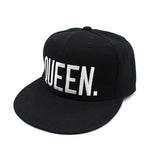Unisex Cotton Casual Queen King Letter Embroidered Adjustable Sports Hat Baseball Cap