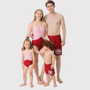 Family Matching Swimwear One Piece Bathing Suit