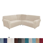 5 Seater Thicken Velvet Sofa Covers Stretch L Shape Sectional Sofa Slipcovers