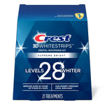 Crest 3D Whitestrips Supreme Flexfit Teeth Whitening Strip Kit 42 Strips (21 Count Pack)