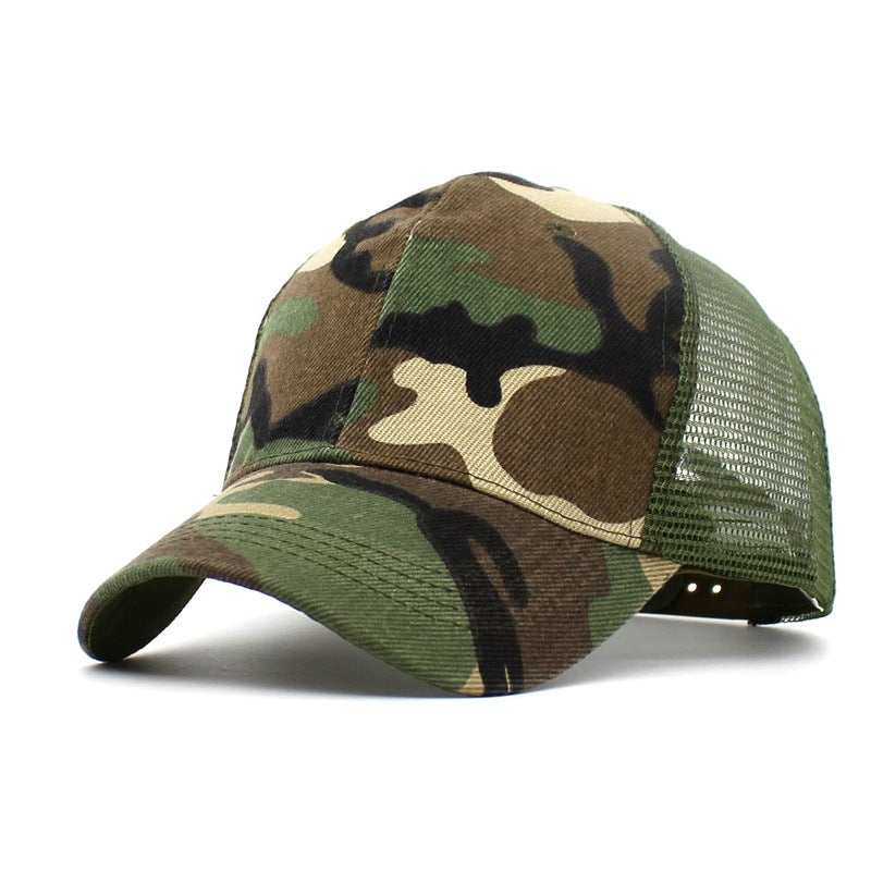 Summer Camouflage Mesh Baseball Cap Breathable Adjustable Caps