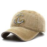 Women Men Casual Anchor Embroidered Cotton Outdoor Sports Baseball  Cap Sun Hat