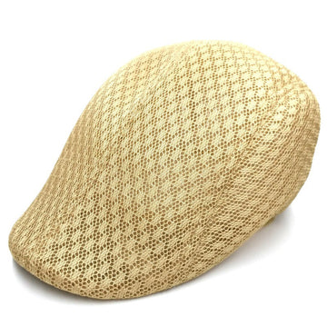 Unisex Mesh Flat Cap Breathable Sun Hat