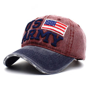 Women Men Cotton us army Letter Embroidered Baseball Cap