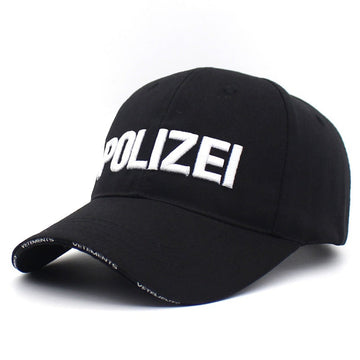POLIZEI Embroidered Baseball Cap Adjustable Strapback Sun Hat