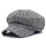 Unisex Newsboy Cap Cotton Vintage Berets Hat Octagonal Hat