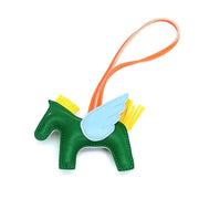 5PCS Creative Small Pegasus Keychains Cute Angel Pony Tassel Charm Pendant PU Leather Car Charm Bag Charm Jewelry Gifts Keychain