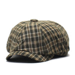 Women Men Vintage Cotton Newsboy Cap Adjustable Octagonal Hat