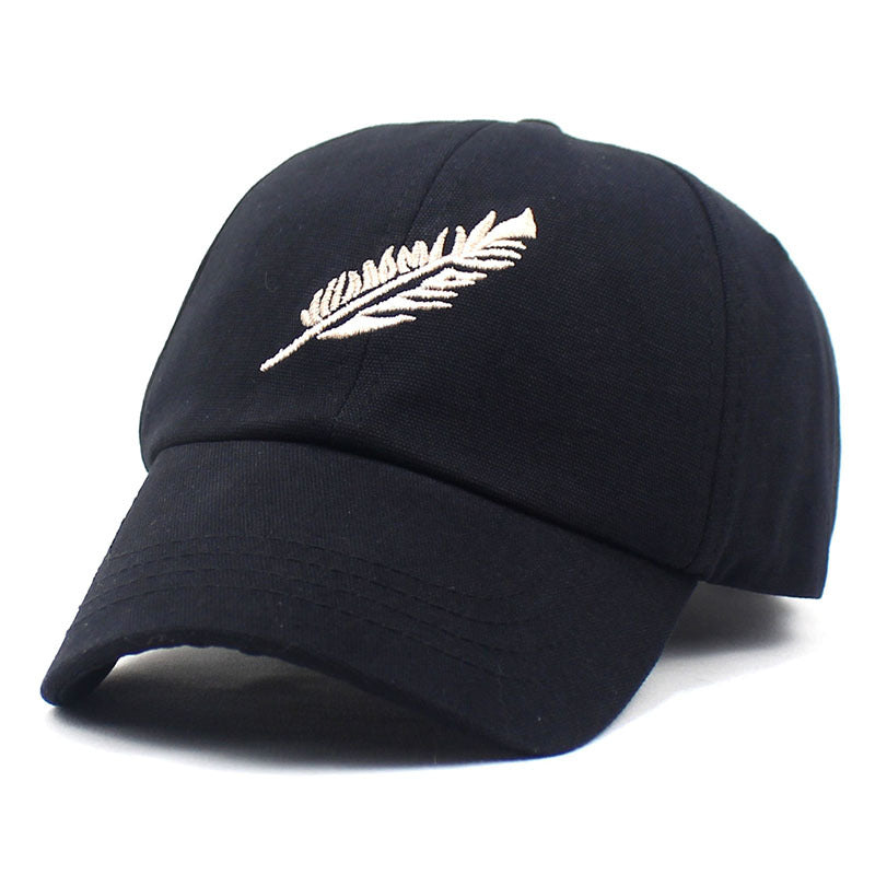 Vintage Feather Embroidery Baseball Cap