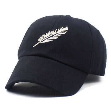 Vintage Feather Embroidery Baseball Cap