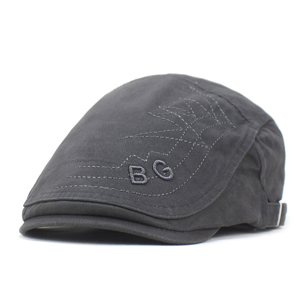 Unisex Letter Embroidery Fashion Flat Cap