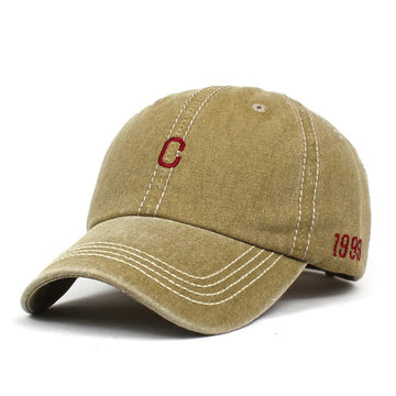 Cotton Letter Embroidery Baseball Cap