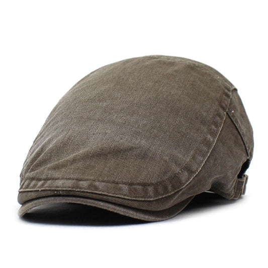 Men Vintage Cotton Flat Cap Fashion Adjustable Beret Cap