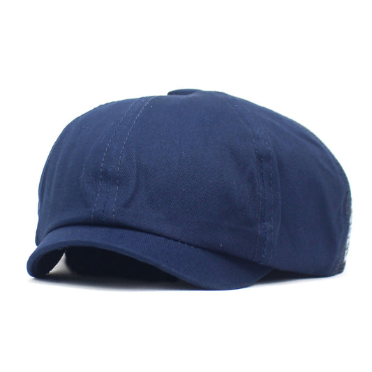 Mesh Breathable Sun Hat Adjustable Newsboy Beret Ivy Cap